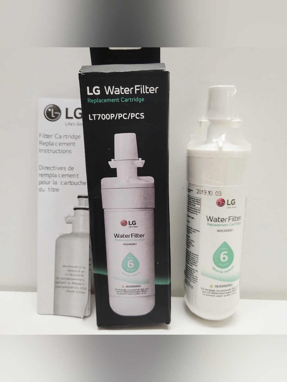 LG Water Filter LT700P/PC/PCS Replacement Cartridge NSF 6-Month Sealed NWT